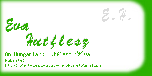 eva hutflesz business card